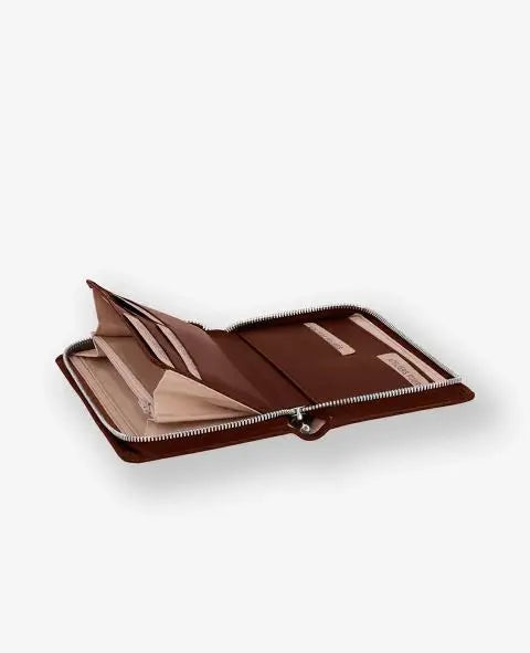 ATELIERS FOURES - Portefeuille Cuir Lisse - Grand Format - PERSÉPHONE - Fauve sportium store