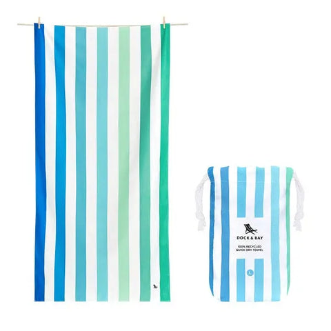 DOCK & BAY - Serviettes de Plage - XL (200x90cm) - Séchage Rapide - Endless River - sportium store