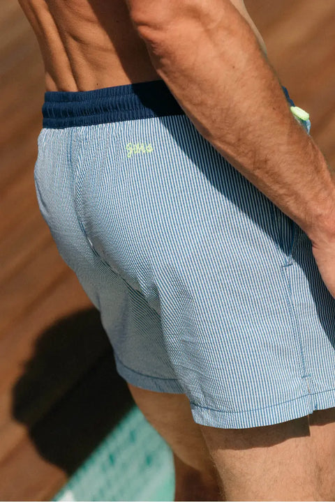 GILI'S - Maillot de Bain - TRAWANGAN -  Seersucker bleu - sportium store