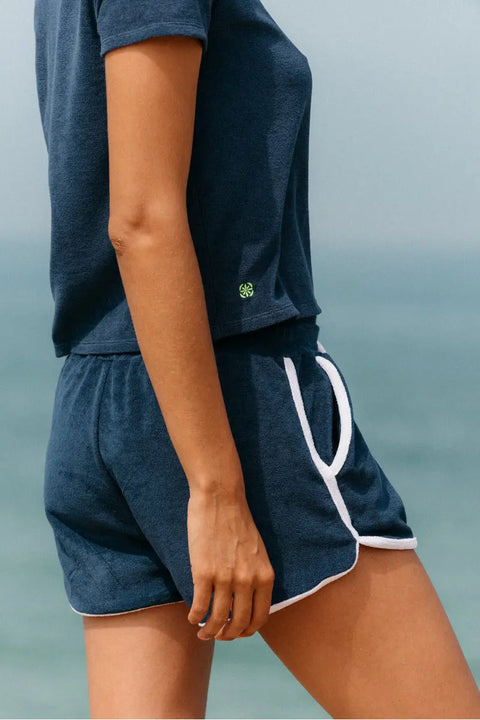 GILI'S - Short Eponge - Marine - Pour Femme