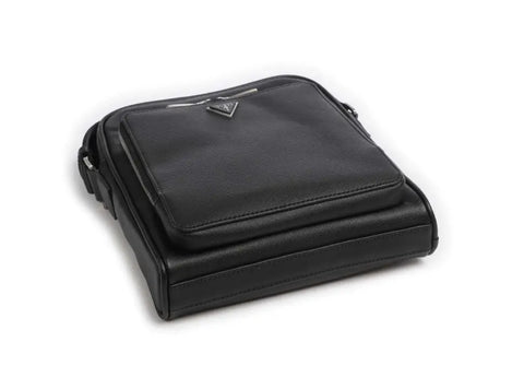GUESS - Mini sac à bandoulière Milano saffiano - Noir sportium store