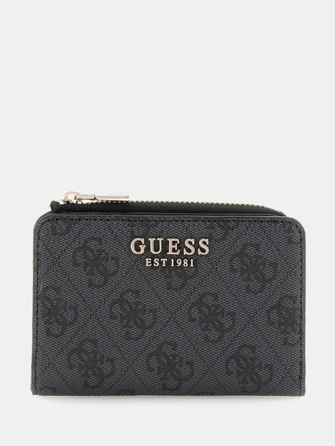 GUESS - Mini Portefeuille Laurel - logo 4G - Noir sportium store