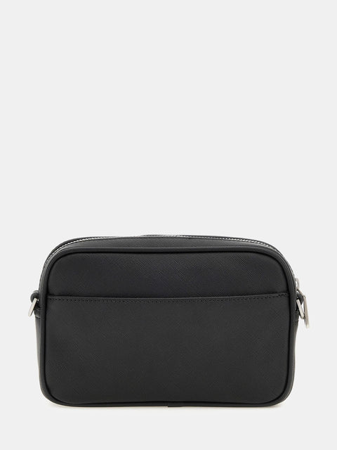 GUESS - Mini sacoche Certosa Saffiano Smart - Noir sportium store
