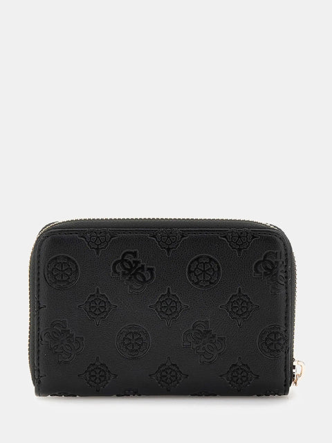 GUESS - Portefeuille Gerty logo 4G pivoine - Noir sportium store