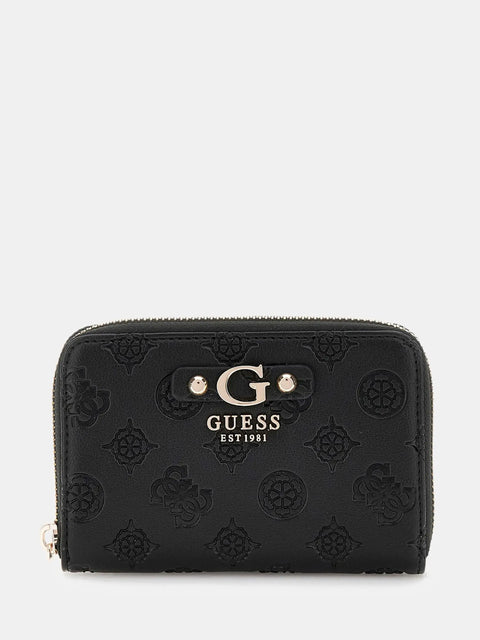 GUESS - Portefeuille Gerty logo 4G pivoine - Noir sportium store