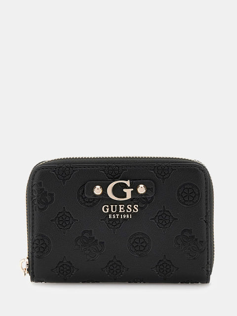 GUESS - Portefeuille Gerty logo 4G pivoine - Noir sportium store