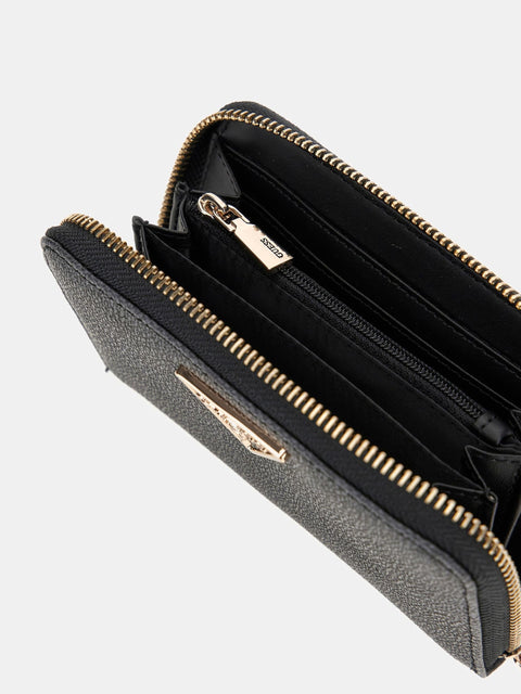 GUESS - Portefeuille Laurel - logo 4G - Noir Multi sportium store