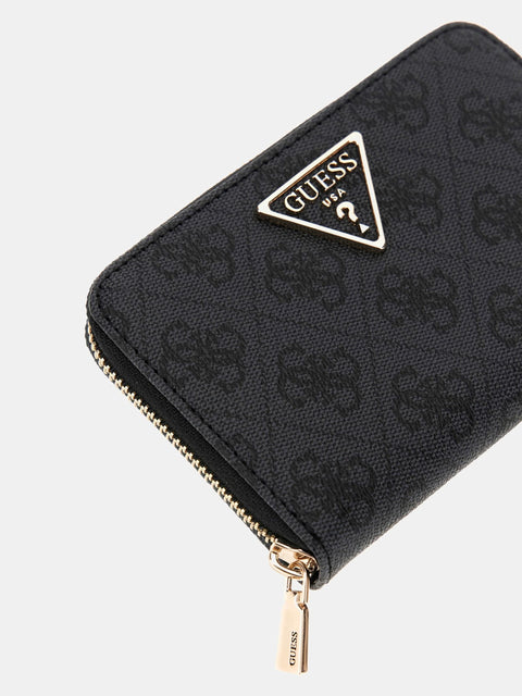 GUESS - Portefeuille Laurel - logo 4G - Noir Multi sportium store
