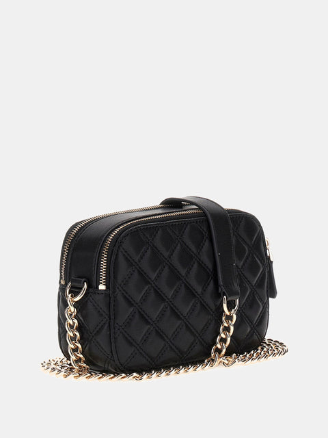 GUESS - Sac à bandoulière Giully surpiqué - Noir sportium store