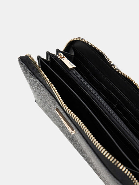 GUESS - Portefeuille Maxi Laurel - logo 4G - Noir sportium store