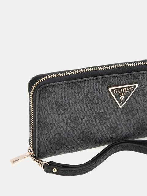 GUESS - Portefeuille Maxi Laurel - logo 4G - Noir sportium store
