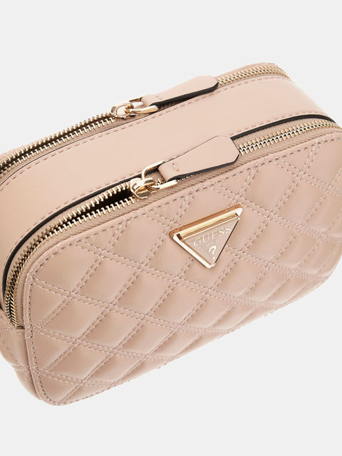 GUESS - Sac à bandoulière Giully surpiqué - Light Beige sportium store