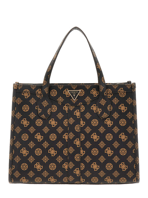 GUESS - Sac à Main - Silvana 2 - Noir - Moka Logo sportium store