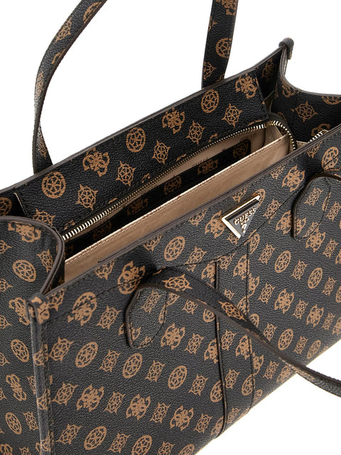 GUESS - Sac à Main - Silvana 2 - Noir - Moka Logo sportium store