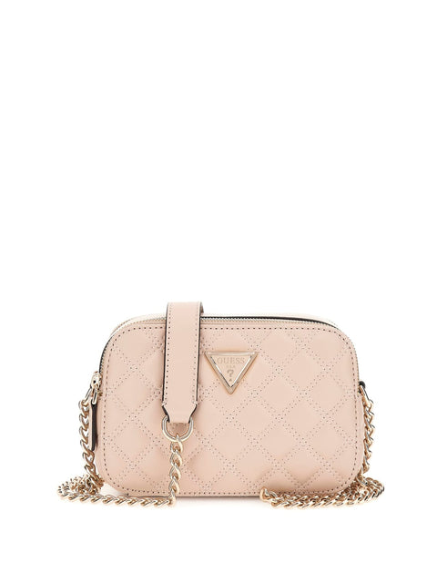GUESS - Sac à bandoulière Giully surpiqué - Light Beige sportium store