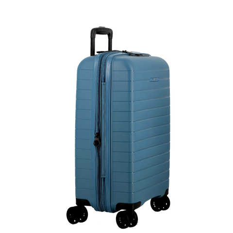 JUMP - Valise 4 roues - STRIPER - Extensible - 55 cm - Bleu