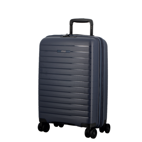 JUMP - Valise 4 roues - STRIPER - Extensible - 55 cm - bleu foncé