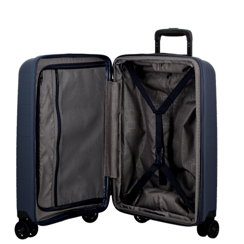 JUMP - Valise 4 roues - STRIPER - Extensible - 55 cm - bleu foncé