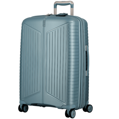 JUMP - Valise 4 roues - ÉVAÉ - Extensible - 66 cm - Bleu Ciel