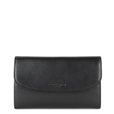 LANCASTER - Grand Portefeuille en Cuir à Rabat - Paris PM - Noir - sportium store