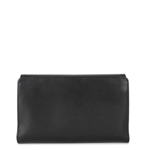 LANCASTER - Grand Portefeuille en Cuir à Rabat - Paris PM - Noir - sportium store