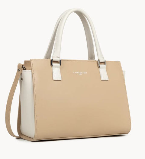 LANCASTER - Grand Sac à Main - Smooth - Beige Ecru sportium store