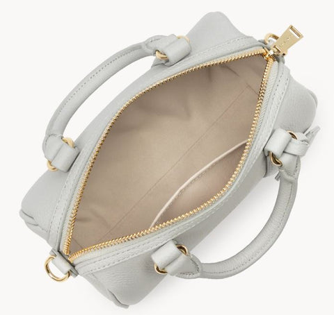 LANCASTER - Petit Sac Polochon zippé - Milano Ana - Gris Clair LANCASTER
