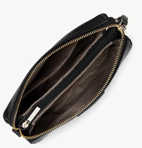 LANCASTER - Pochette Zippé M - Dune - Noir sportium store