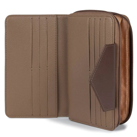 LANCASTER - Portefeuille Compagnon dos à dos - MAYA - Taupe sportium store