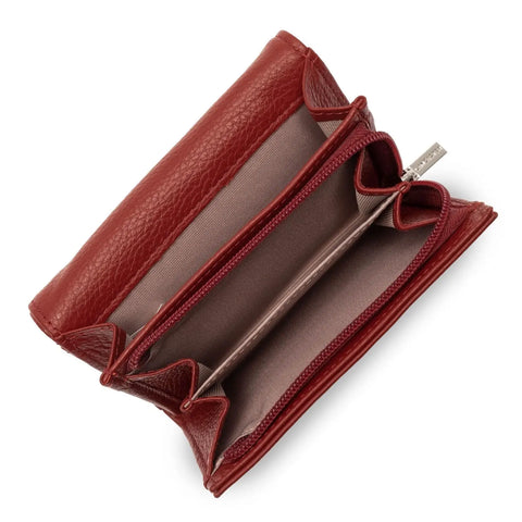 LANCASTER - Portefeuille - Foulonné PM - Carmin sportium store