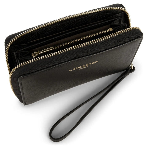 LANCASTER - Portefeuille Zippé - DUNE - noir - sportium store