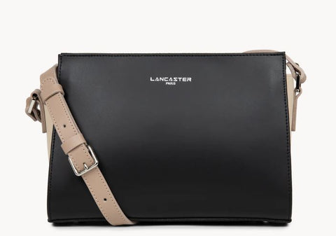 LANCASTER - Sac à Main - Smooth - Noir - Nude clair - Nude foncé sportium store