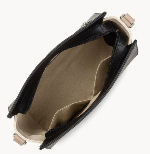 LANCASTER - Sac à Main - Smooth - Noir - Nude clair - Nude foncé sportium store