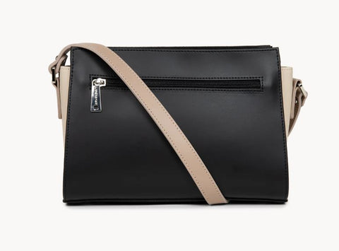 LANCASTER - Sac à Main - Smooth - Noir - Nude clair - Nude foncé sportium store
