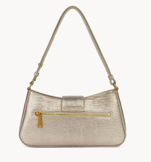 LANCASTER - Sac à bandoulière - Exo Ily - Champagne lézard sportium store