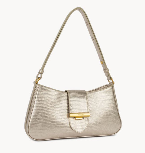 LANCASTER - Sac à bandoulière - Exo Ily - Champagne lézard sportium store
