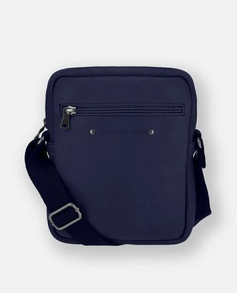 LES ATELIERS FOURES - Saccoche Cuir Homme - Zéphyr - Marine sportium store