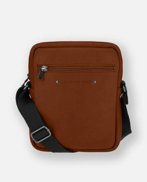 LES ATELIERS FOURES - Saccoche Cuir Homme - Zéphyr - Fauve sportium store