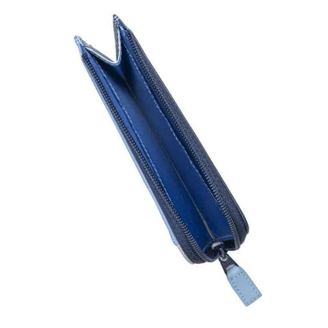 MYWALIT - Porte-monnaie zippé avec porte-cartes - Royal - sportium store