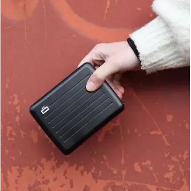 ÖGON DESIGN - Grand Porte Cartes - Smart Case V2 - Noir - sportium store