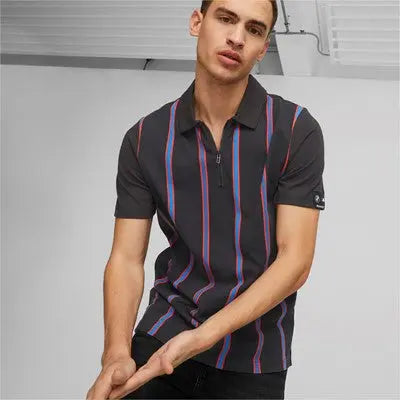 PUMA Polo BMW MMS rayé - sportium store