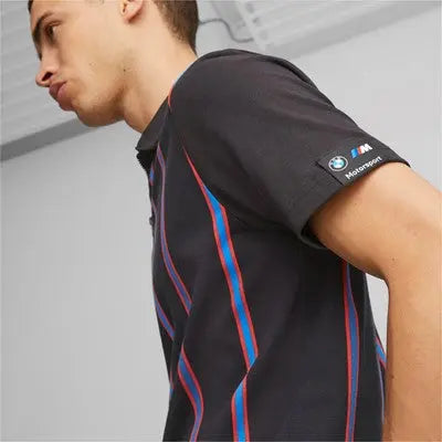 PUMA Polo BMW MMS rayé - sportium store