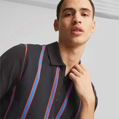 PUMA Polo BMW MMS rayé - sportium store