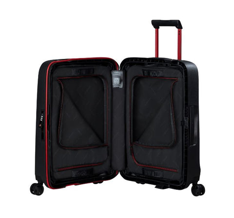 SAMSONITE - Valise 4 roues - ESSENS - Extensible - 55cm - Charcoal/Red