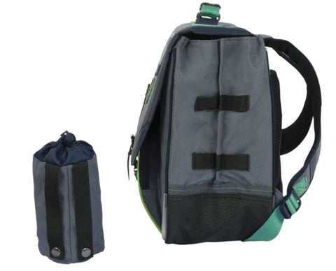 TANN'S - Cartable - Tiago - Gris- 38cm - poche gourde sportium