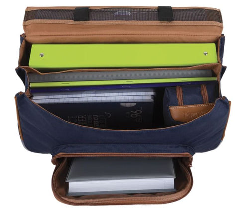 TANN'S - Cartable - Tiago - Gris- 38cm - poche gourde sportium