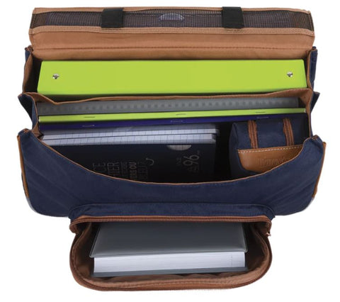 TANN'S - Cartable - Lancelot - bleu - 38cm - poche gourde sportium