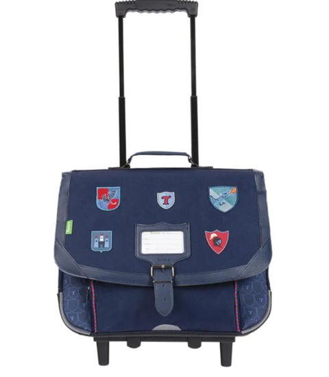 TANN'S - Cartable trolley Lancelot - bleu - 38cm - sportium store