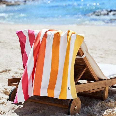 DOCK & BAY - Serviette de plage - XL (200x90cm) - CABANA - Séchage Rapide - Peach Sunrise sportium store 24