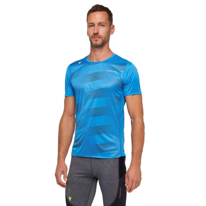 MACRON T-Shirt Running  Homme Patrick Bleu